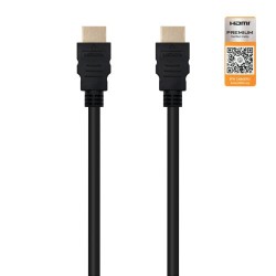 Nanocable HDMI V2.0, 0.5m cable HDMI 0,5 m HDMI tipo A (Estándar) Negro