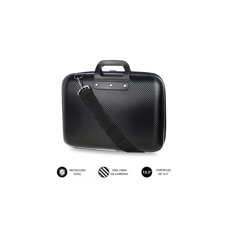 SUBBLIM Maletín Ordenador EVA Laptop Bag Carbon 13,3" Black