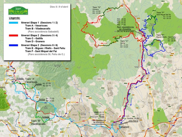 mapa_2016_General Rallye La Llana