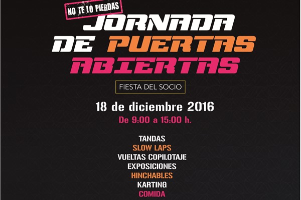 cartel jornada puertas abiertas circuito navarra