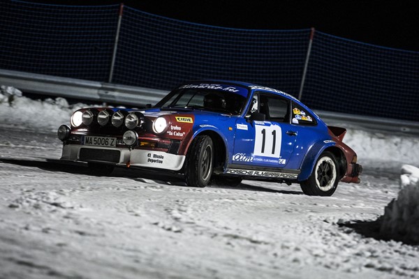 winter rallye andorra nieve porsche 911 clasico