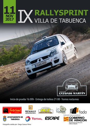 Cartel IX Rallysprint Villa de Tabuenca