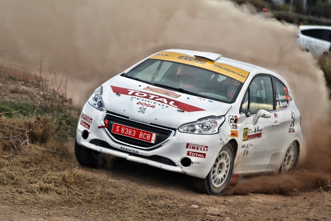 Jan Solans rallye lorca bkr2 peugeot 208 r2