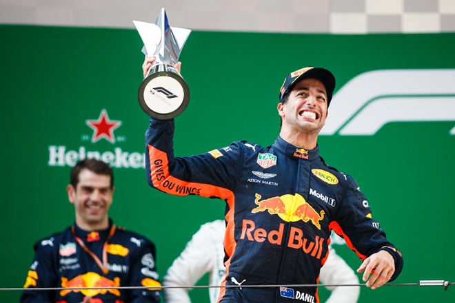 F1 GP China Ricciardo podio Red bull