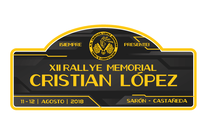 placa rallye cristian lopez 18