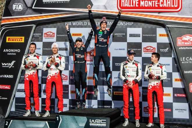 neuville podio rallye Monte carlo 2020