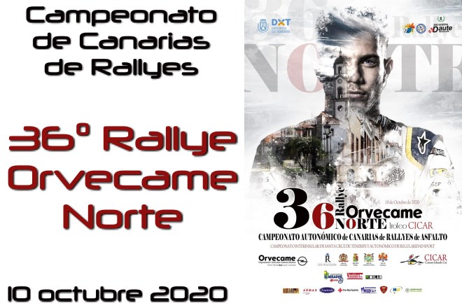 rallye orvecame norte 2020 cartela