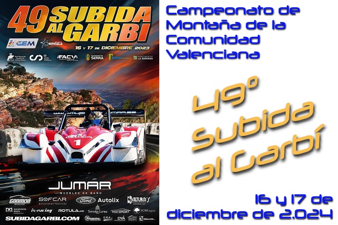 subida garbi 2023 cartela