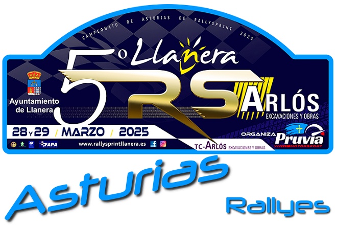 Rallysprint Llanera 2025 placa