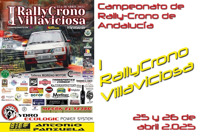 rallycrono villaviciosa 25 cartel