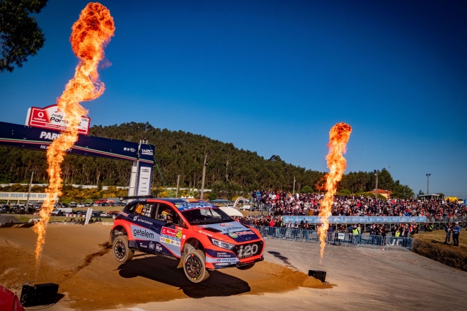 dani sordo candido carrera rallye portugal 2025 hyundai i20 wrc2