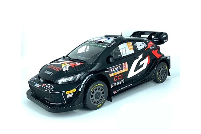 miniatura toyota GR Yaris rally1 hybrid Rovanpera-Halttunen rallye safari 2024 n69