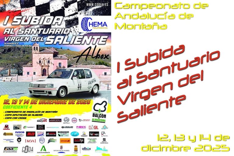 subida santuario virgen 25 cartel